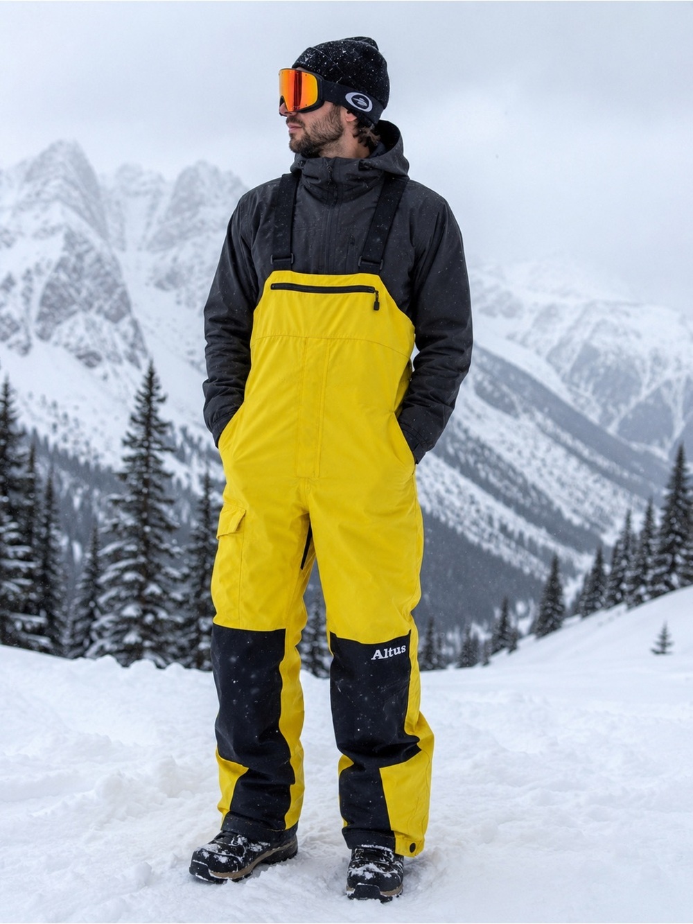 Altus Waterproof Ski/Snowboard Shell Bib Pants Men’s Medium